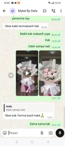 Testimonial Buket Bunga padangpanjang