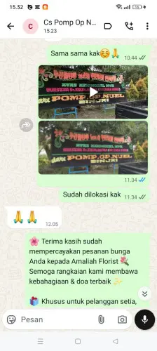 Testimonial Papan Bunga padangpanjang